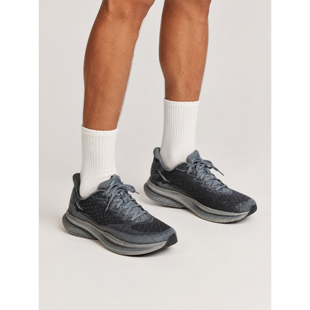 Hoka One One Mach 6 Black Dark Shadow Running Shoes Mens 11.5 D